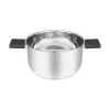 Panela Resto Kitchenware Anser 3,2 L Redonda Aço inoxidável Preto