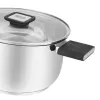 Panela Resto Kitchenware Anser 3,2 L Redonda Aço inoxidável Preto