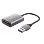 Trust Dalyx 24135 leitor de cartões, USB 3.2 Gen 1, microSD/SD/SDHC/SDXC, prateado
