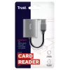 Trust Dalyx 24135 leitor de cartões, USB 3.2 Gen 1, microSD/SD/SDHC/SDXC, prateado