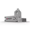 Bloqueador de portas Lindy USB Port Blocker Pack de 4 Código de cor Branco