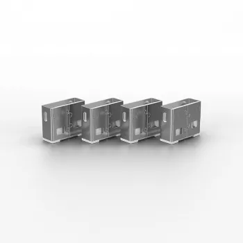 Bloqueador de portas Lindy USB Port Blocker Pack de 4 Código de cor Branco