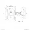 Suporte de parede para TV Neomounts WL40-540BL12 32-55 polegadas - Full-Motion - montagem fácil