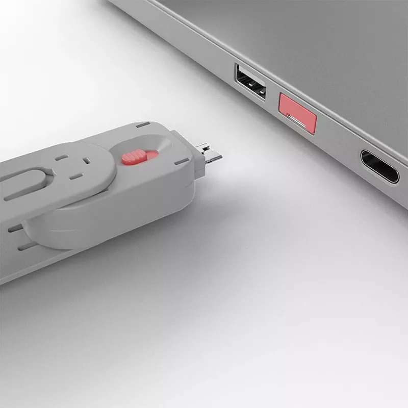 Bloqueador de portas Lindy USB Port Blocker Pack de 4 Código de cor Rosa
