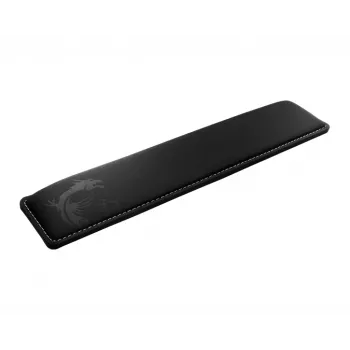 Apoio de pulso para teclado MSI VIGOR WR01 'Preto com design icónico de dragão, espuma de memória com gel de arrefecimento, base de borracha antiderrapante, forma inclinada, acessório para teclados da série VIGOR, compatível com a maioria dos teclados gaming'
