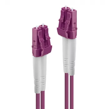 Cabo de patch de fibra Lindy 10m LC-LC OM4