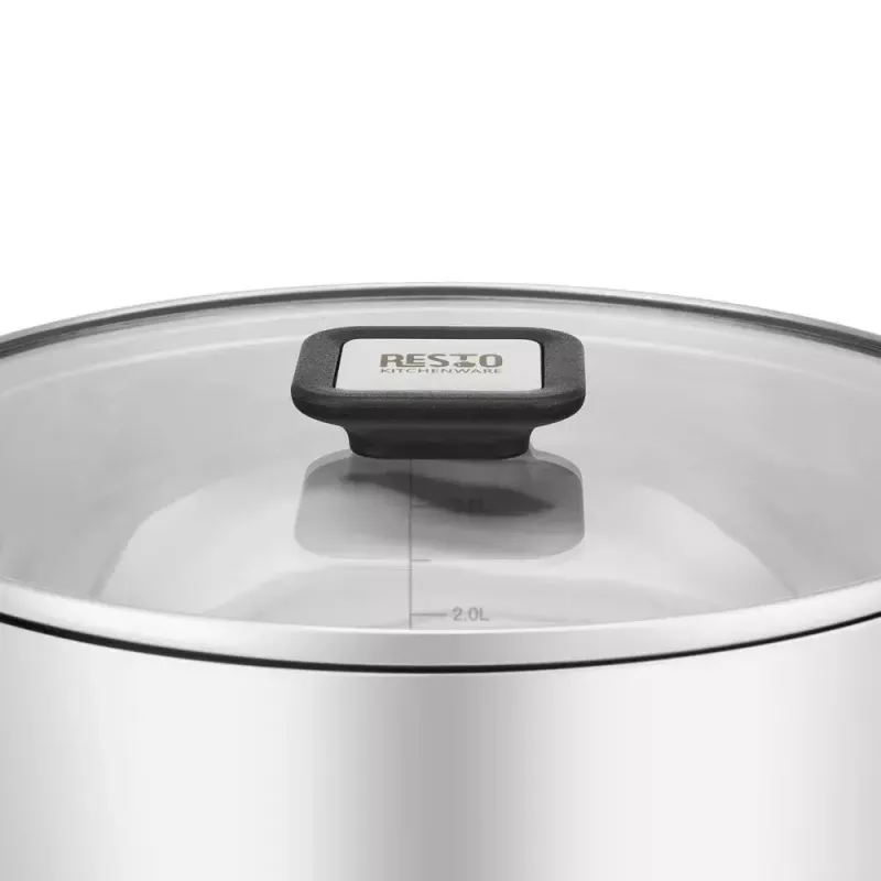 Resto Kitchenware Anser 4,4 L redondo preto aço inoxidável