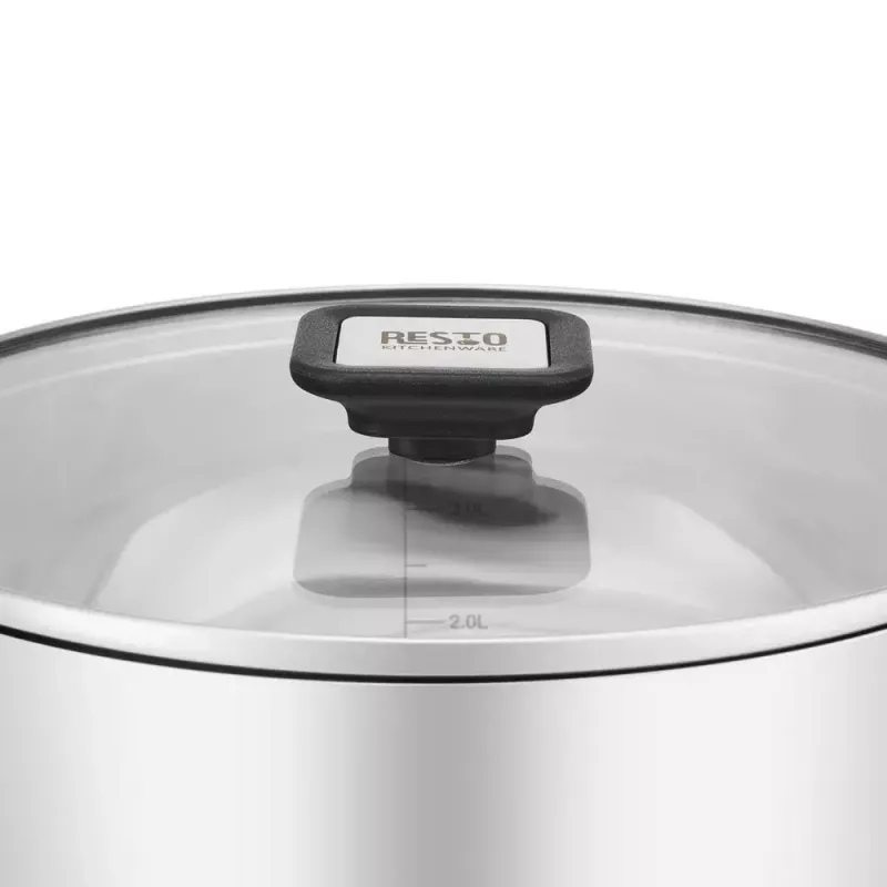 Resto Kitchenware Anser 4,4 L redondo preto aço inoxidável