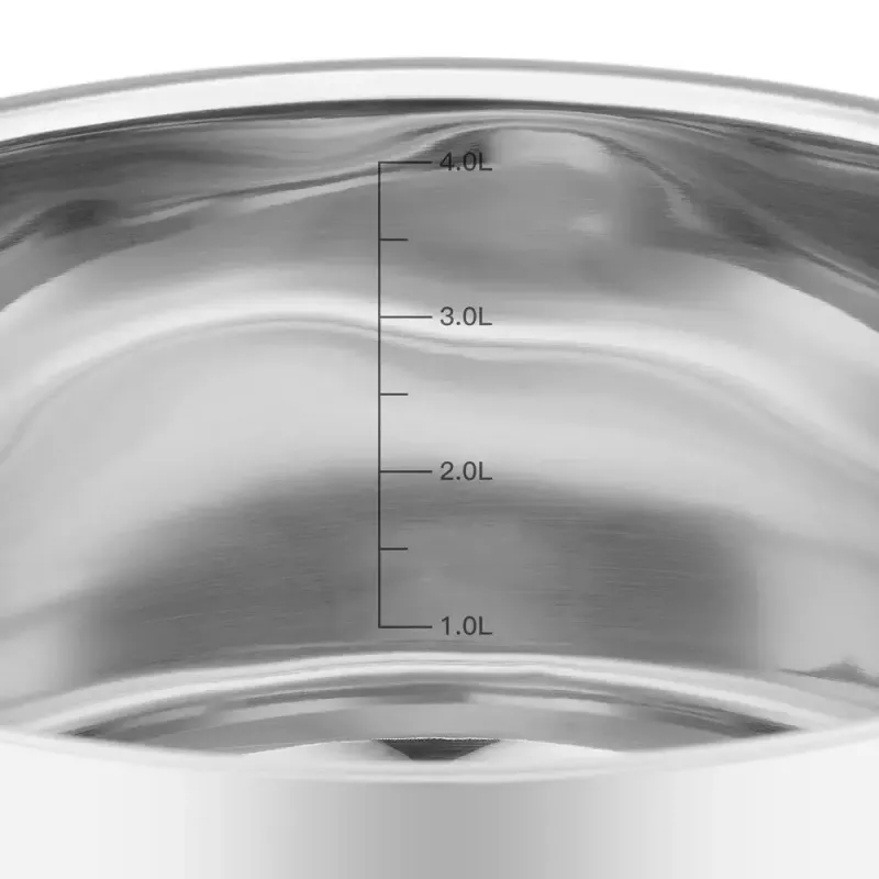 Resto Kitchenware Anser 4,4 L redondo preto aço inoxidável