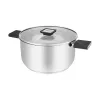Resto Kitchenware Anser 4,4 L redondo preto aço inoxidável