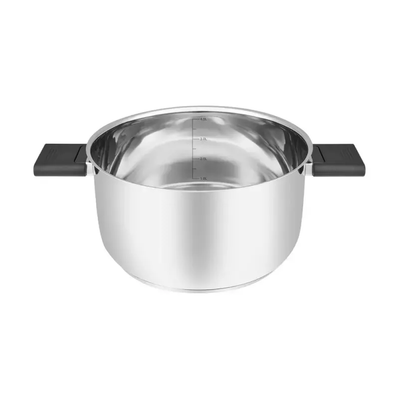Resto Kitchenware Anser 4,4 L redondo preto aço inoxidável