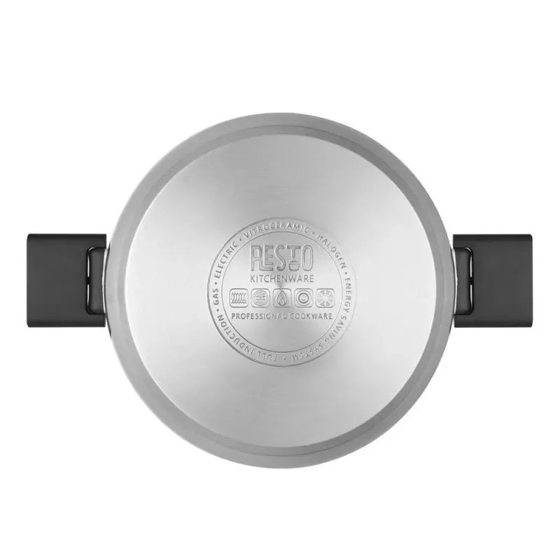 Resto Kitchenware Anser 4,4 L redondo preto aço inoxidável