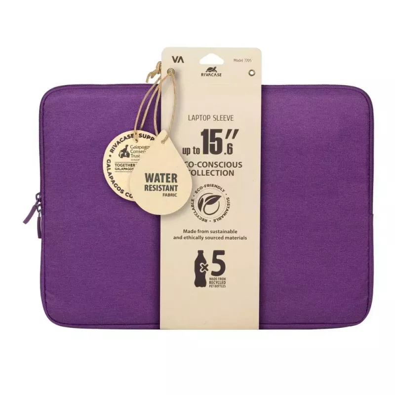 Capa para portátil Rivacase Suzuka 7705 39,6 cm 15,6 polegadas violeta