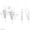 Suporte de parede para TV Neomounts NM-W125 preto 10-40 polegadas – inclinável
