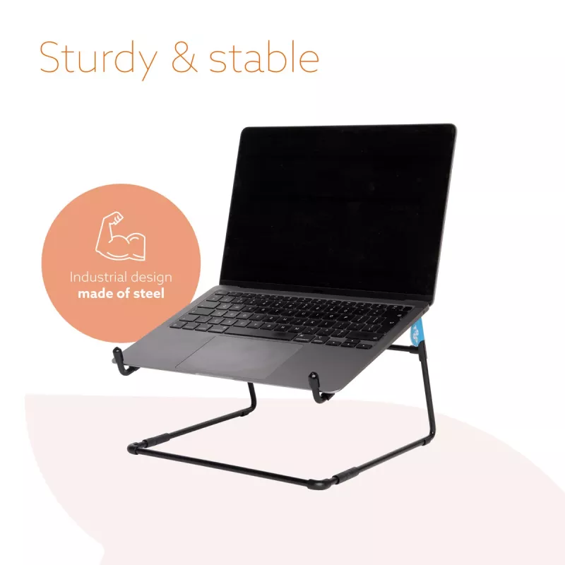 Suporte para portátil R-Go Tools R-Go Steel Office, adequado para 10-22 polegadas, preto