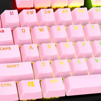 Conjunto completo de teclas HyperX - PBT (rosa)