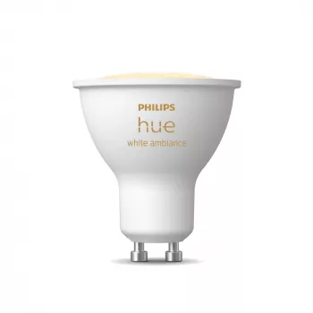Philips Hue White Ambiance GU10 – Spot inteligente, lâmpada inteligente, Bluetooth/Zigbee, branco, LED, GU10, GU10