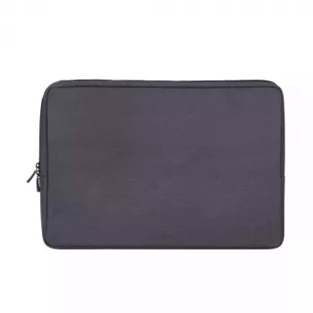 Capa tipo sleeve Rivacase 7707 para portáteis de 43,9 cm (17,3 polegadas), poliéster, 0,27 kg, preta, com alça