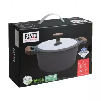 Resto Kitchenware Ran 2,4 L redondo preto madeira