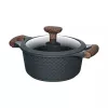 Caçarola Resto Kitchenware Ran 2,4 l, redonda, preta, com madeira