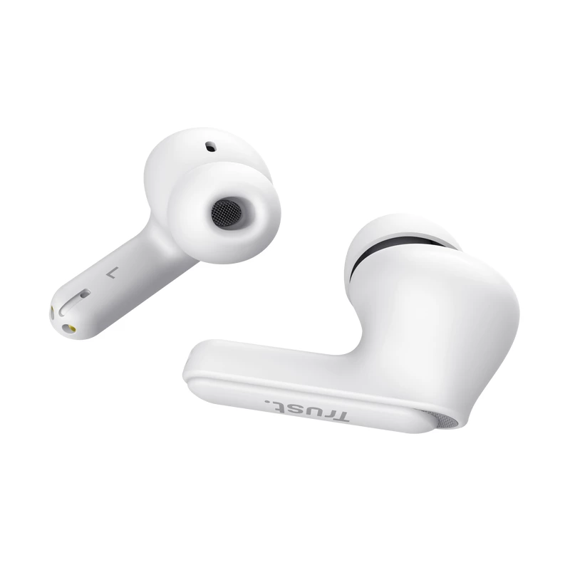 Headset Trust Yavi True Wireless Stereo (TWS) In-Ear chamadas/música USB Type-C Bluetooth branco