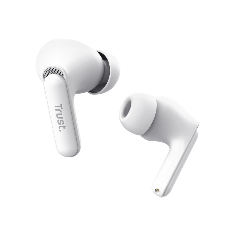 Headset Trust Yavi True Wireless Stereo (TWS) In-Ear chamadas/música USB Type-C Bluetooth branco