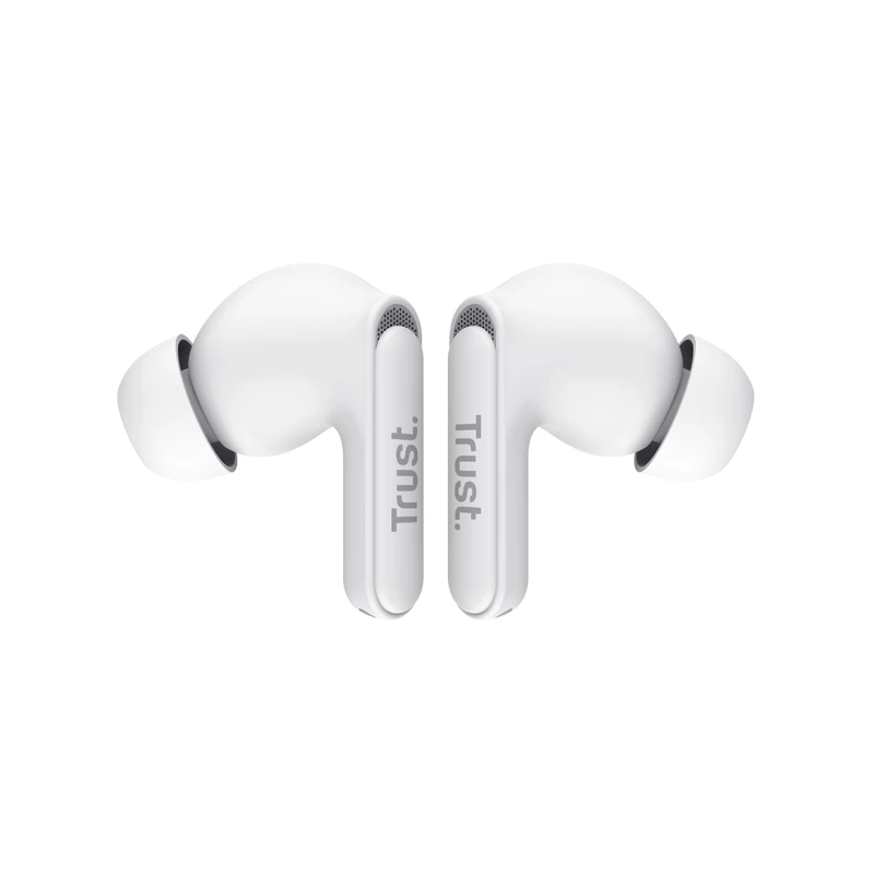 Headset Trust Yavi True Wireless Stereo (TWS) In-Ear chamadas/música USB Type-C Bluetooth branco