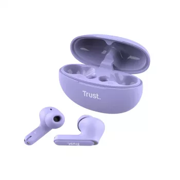 Headset Trust Yavi True Wireless Stereo (TWS) In-Ear chamadas/música USB Type-C Bluetooth roxo