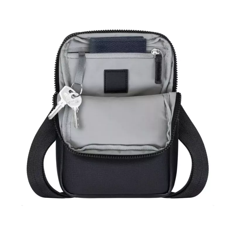 Mala messenger Rivacase 8810 para tablets até 20,3 cm (8 polegadas) — poliuretano e poliéster, 0,28 kg