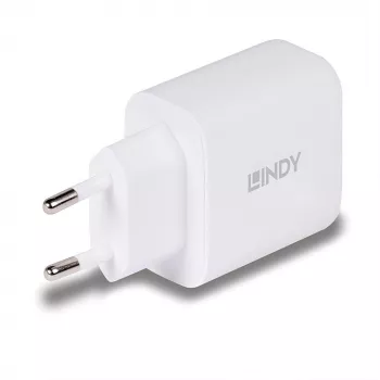Carregador móvel Lindy 73428 universal branco AC carregamento rápido interior