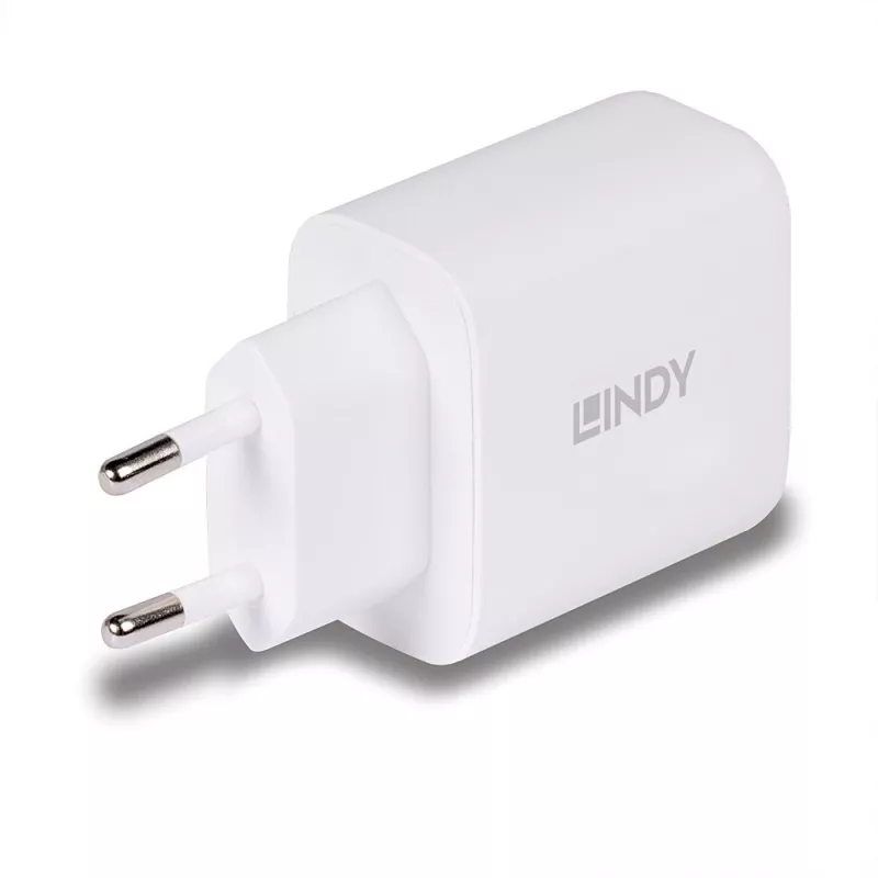Carregador móvel Lindy 73428 universal branco AC carregamento rápido interior