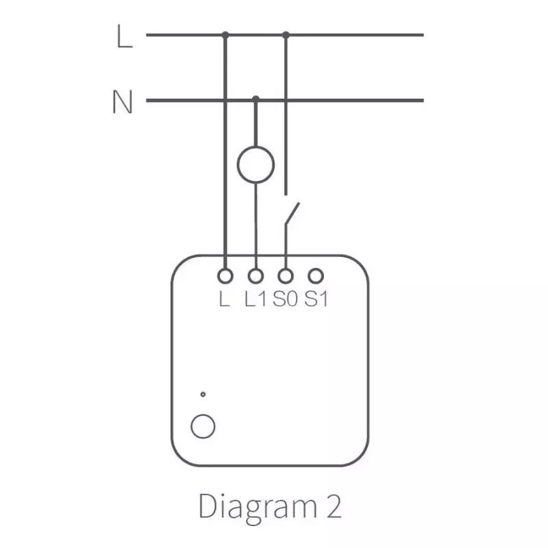 Módulo de interruptor simples AQARA Smart Home T1, sem neutro (SSM-U02)