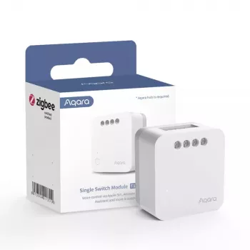 Módulo de interruptor simples AQARA Smart Home T1, sem neutro (SSM-U02)