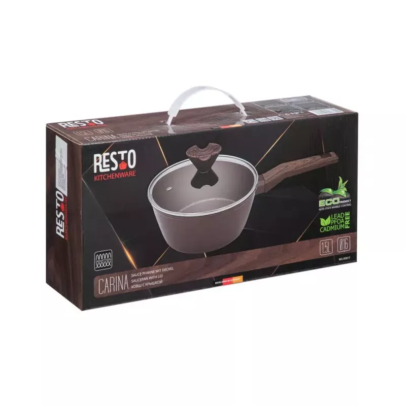 Panela Resto Kitchenware 93017 1,5 L redonda castanho escuro