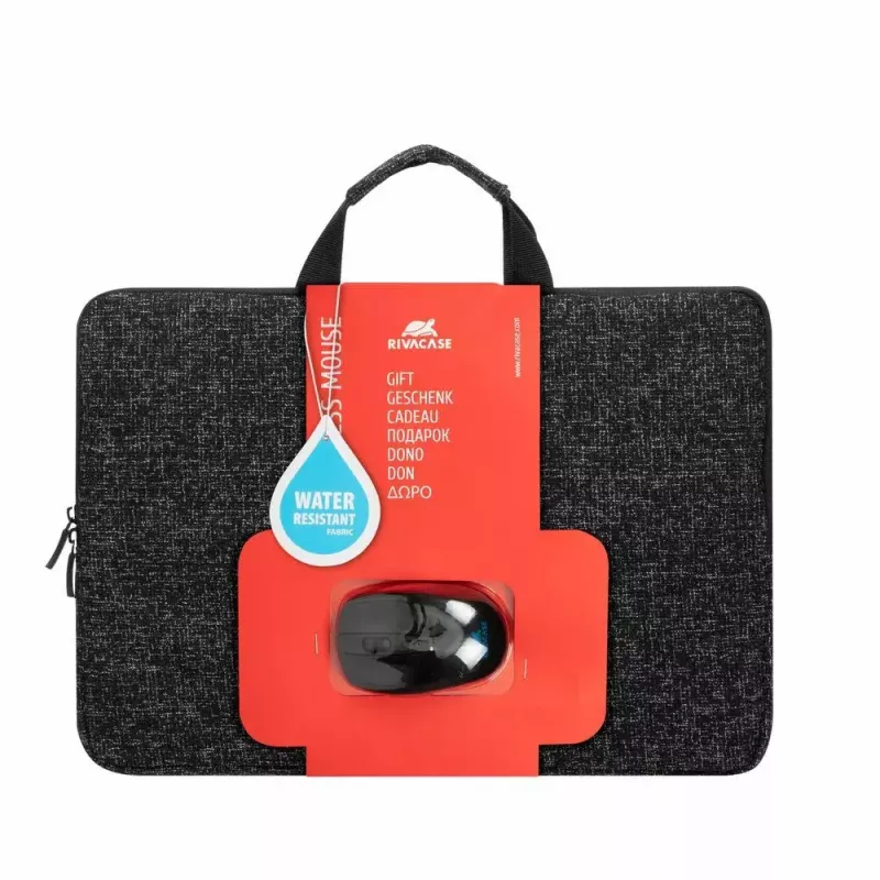 Capa Rivacase 7916BKMaus 39.6 cm 15.6 polegadas cinzento