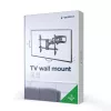Suporte de parede para TV Gembird WM-80ST-02 — fixo/inclinável, 37 polegadas–80 polegadas, VESA até 600x400, 60 kg, preto