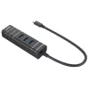 Hub USB Lindy USB 3.2 Type-C e conversor Gigabit Ethernet
