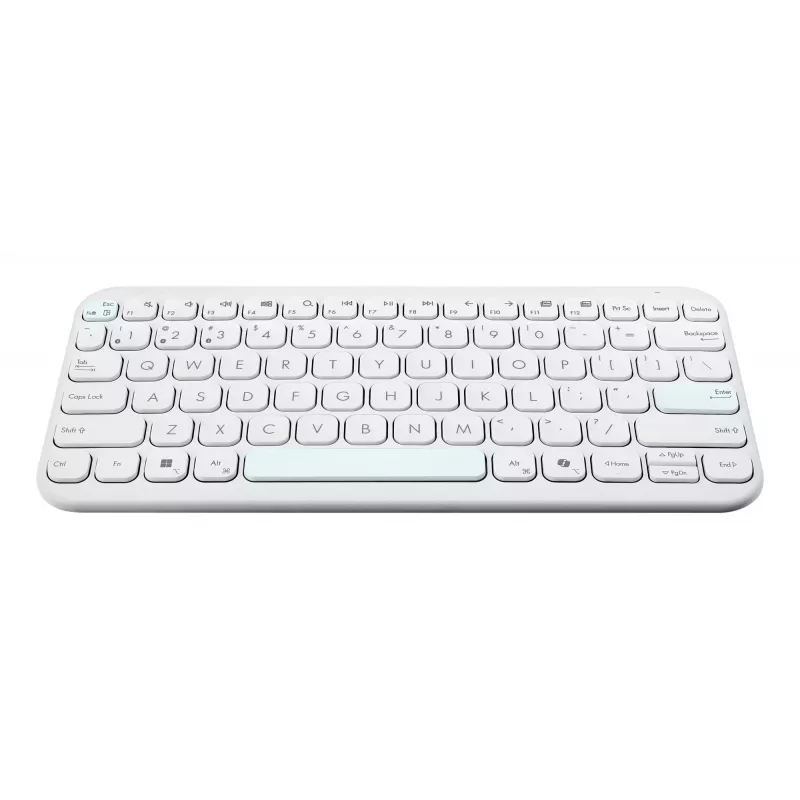 ASUS Marshmallow KW100 Teclado sem fios, branco iridescente