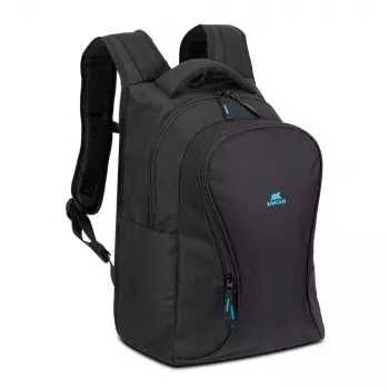 Mochila de lazer Rivacase Gremio 5565, preta poliéster, 350×240×410 mm
