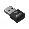 Adaptador USB MSI AX1800 Nano WiFi USB 2.0 preto
