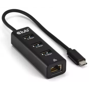 Hub de interfaces CLUB3D CSV-1549 USB Type-C 5000 Mbit/s preto