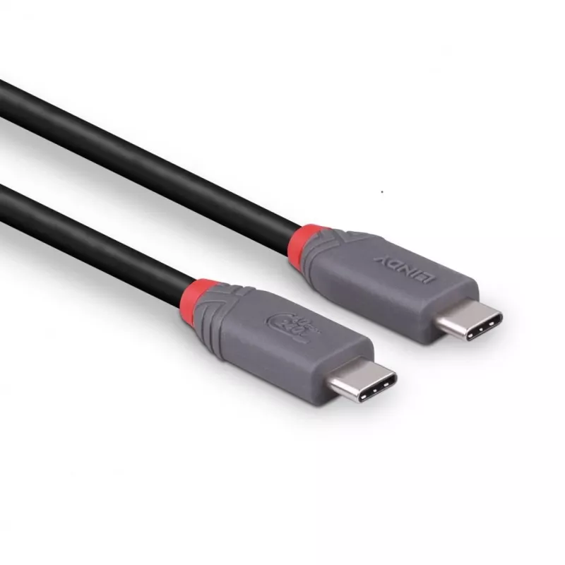 Cabo USB 4 240 W Type-C de 0,8 m Lindy, Anthra Line