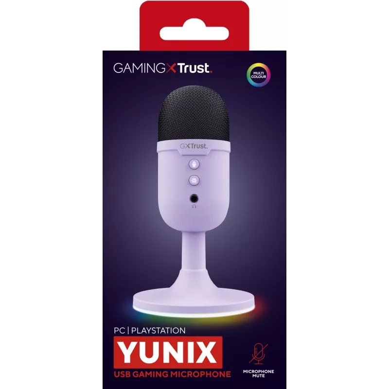 Microfone de mesa Trust GXT 234P Yunix lilás