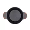 Panela Resto Kitchenware Capella 4,6 L redonda preta de madeira