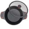 Panela Resto Kitchenware Capella 4,6 L redonda preta de madeira