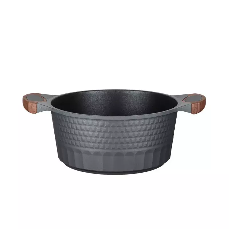 Panela Resto Kitchenware Capella 4,6 L redonda preta de madeira