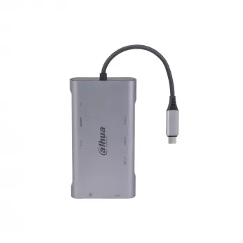 Docking station Dahua Technology 9-em-1 USB 3.1 Type-C para USB 3.0 + HDMI + RJ45 + VGA + SD/TF + PD