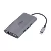 Docking station Dahua Technology 9-em-1 USB 3.1 Type-C para USB 3.0 + HDMI + RJ45 + VGA + SD/TF + PD