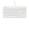 Teclado ergonómico R-Go Tools R-Go Compact Break, teclado compacto com software de pausas, QWERTY (US), com fios, branco