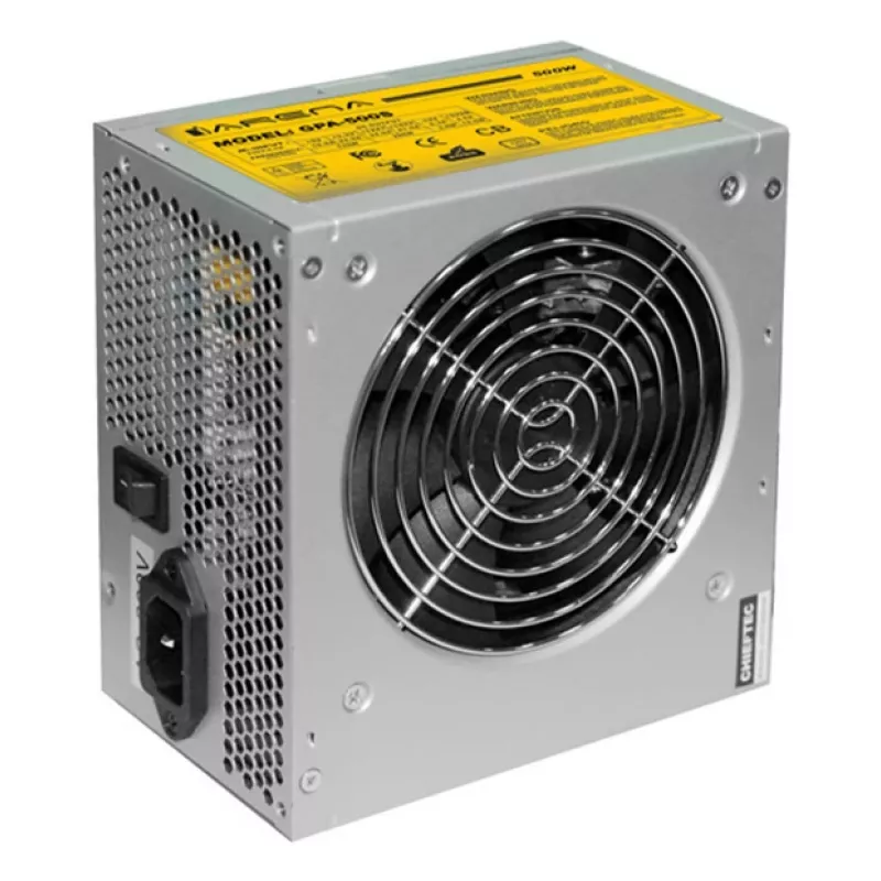 Fonte de alimentação CHIEFTEC GPA-700s 700 W 20+4 pin ATX PS/2 prateado ventoinha de 120 mm